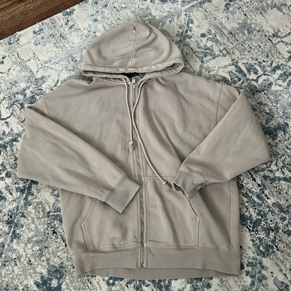 Brandy Melville Brown Christy Zip Hoodie